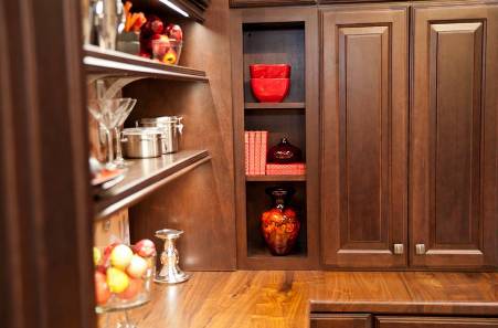 Espresso Finish on our Bedford Poplar Cabinetry