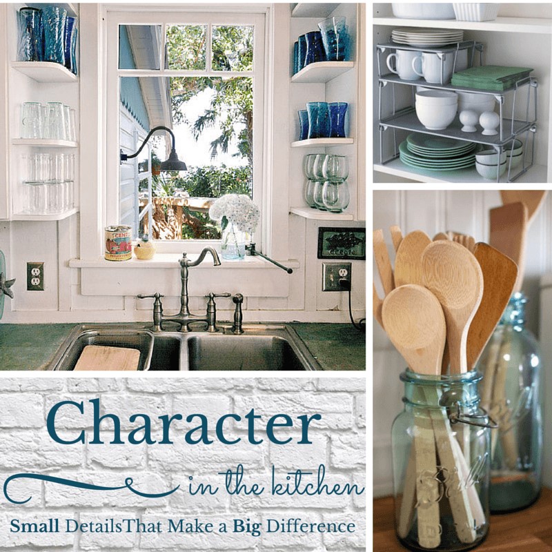 Character in the kitchen collage
