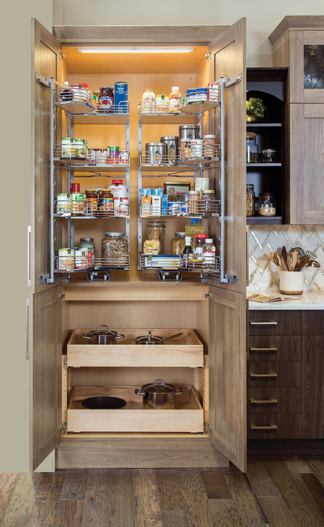 pantry pullout kit with sliding shelves 