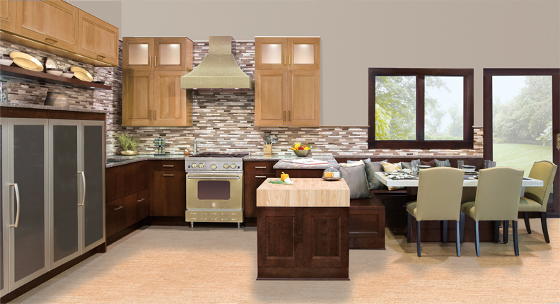 kitchens with cherry cabinets